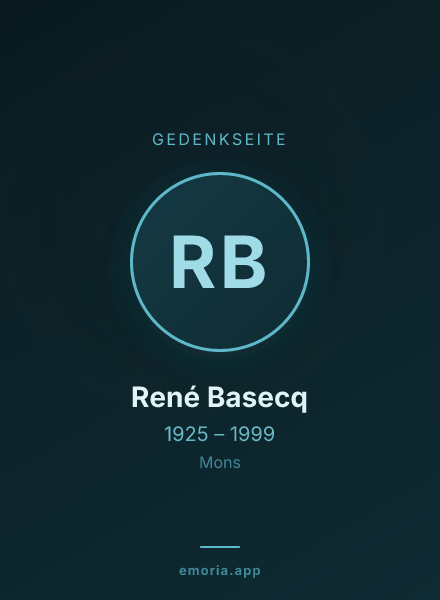 Gedenkportrait von René Basecq
