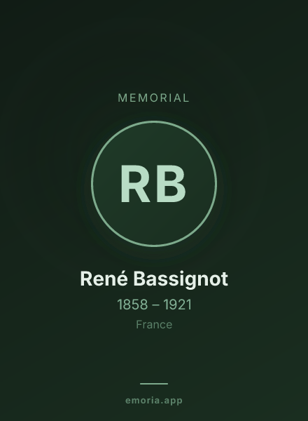 Memorial portrait of René Bassignot
