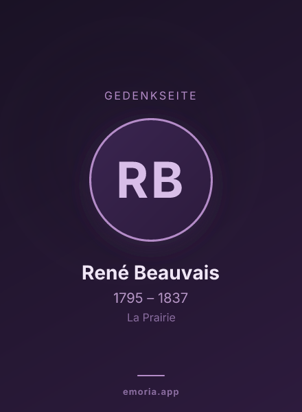 Gedenkportrait von René Beauvais