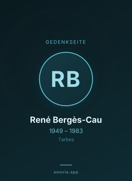 Gedenkportrait von René Bergès-Cau
