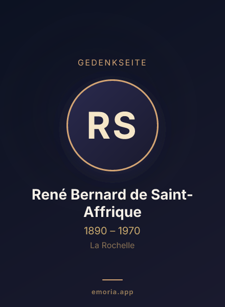 Gedenkportrait von René Bernard de Saint-Affrique