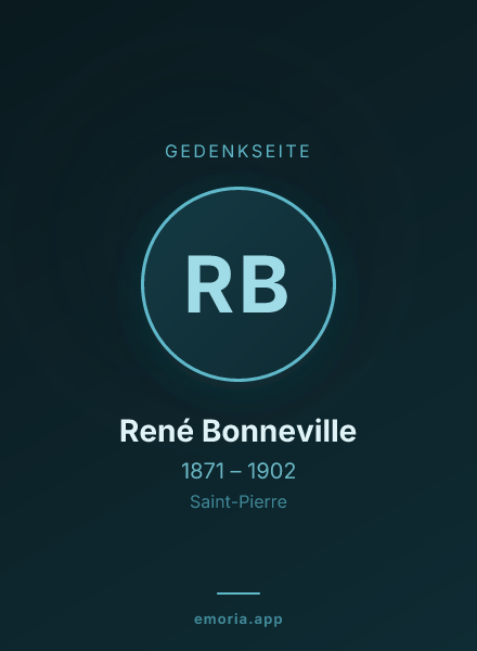 Gedenkportrait von René Bonneville