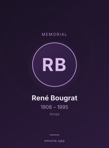 Memorial portrait of René Bougrat