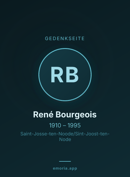 Gedenkportrait von René Bourgeois