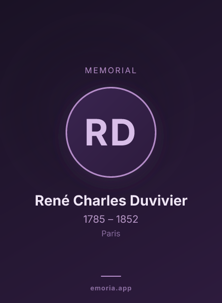 Memorial portrait of René Charles Duvivier