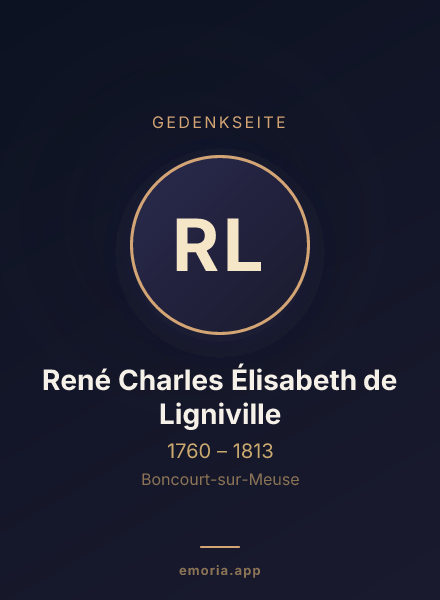 Gedenkportrait von René Charles Élisabeth de Ligniville
