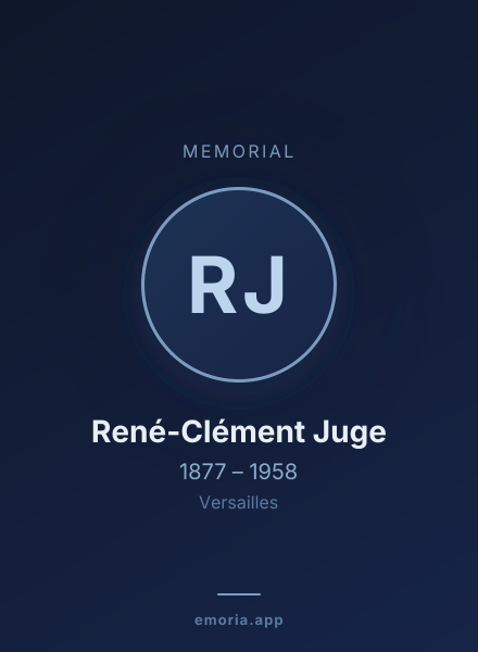 Memorial portrait of René-Clément Juge