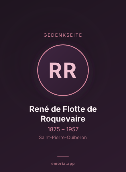 Gedenkportrait von René de Flotte de Roquevaire