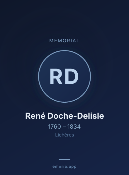 Memorial portrait of René Doche-Delisle