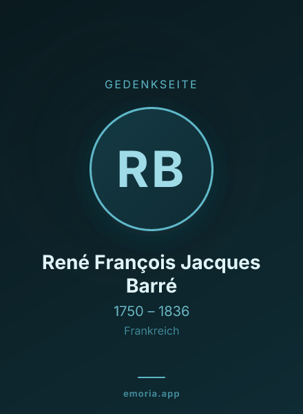 Gedenkportrait von René François Jacques Barré