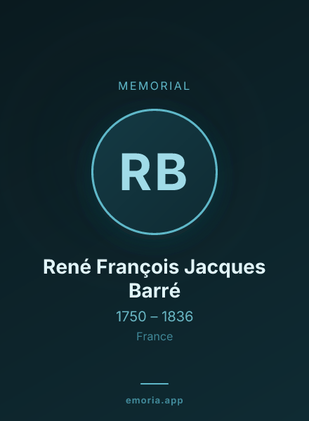 Memorial portrait of René François Jacques Barré