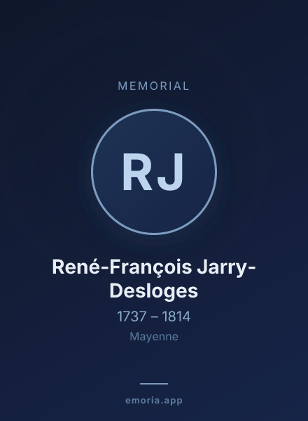 Memorial portrait of René-François Jarry-Desloges