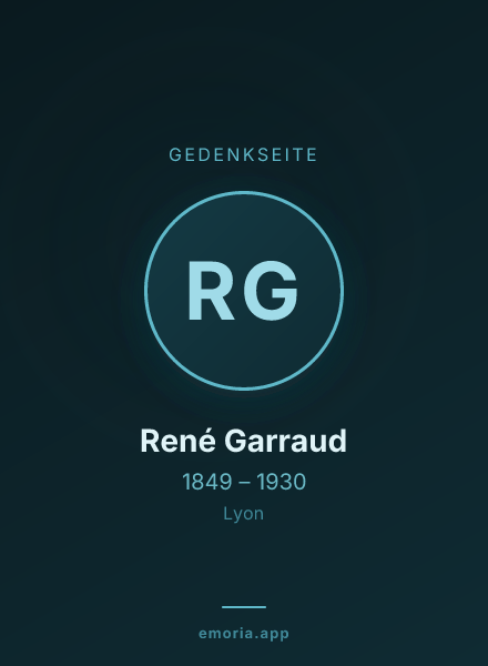 Gedenkportrait von René Garraud