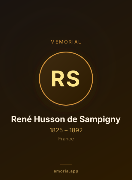 Memorial portrait of René Husson de Sampigny