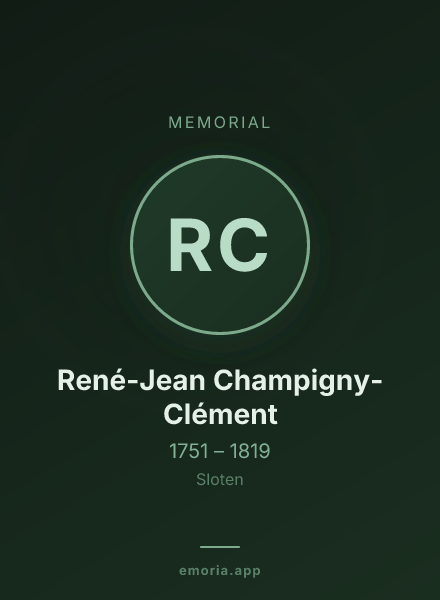 Memorial portrait of René-Jean Champigny-Clément