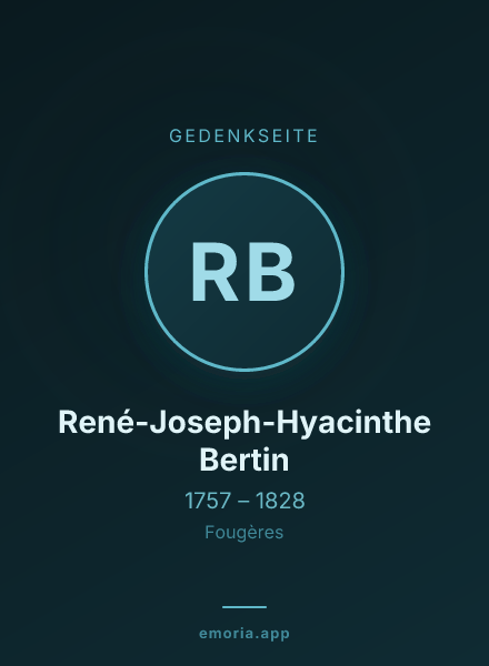 Gedenkportrait von René-Joseph-Hyacinthe Bertin