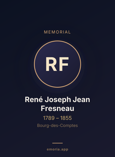 Memorial portrait of René Joseph Jean Fresneau