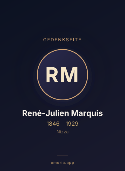 Gedenkportrait von René-Julien Marquis