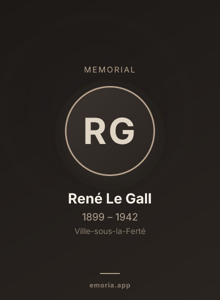 Memorial portrait of René Le Gall