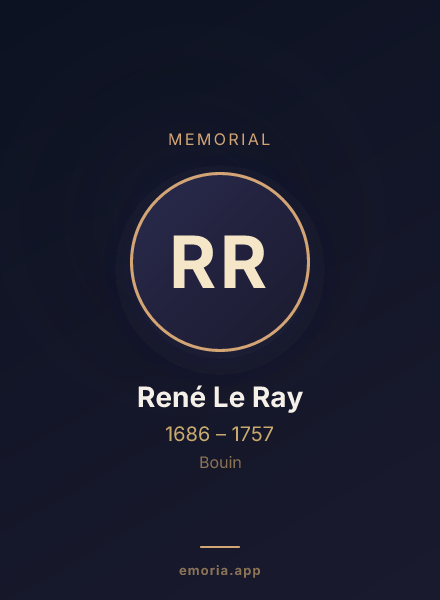 Memorial portrait of René Le Ray