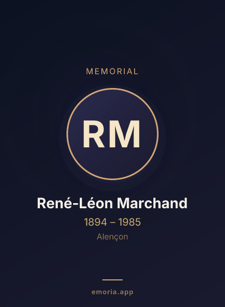Memorial portrait of René-Léon Marchand