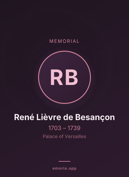 Memorial portrait of René Lièvre de Besançon