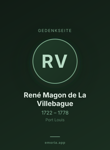 Gedenkportrait von René Magon de La Villebague