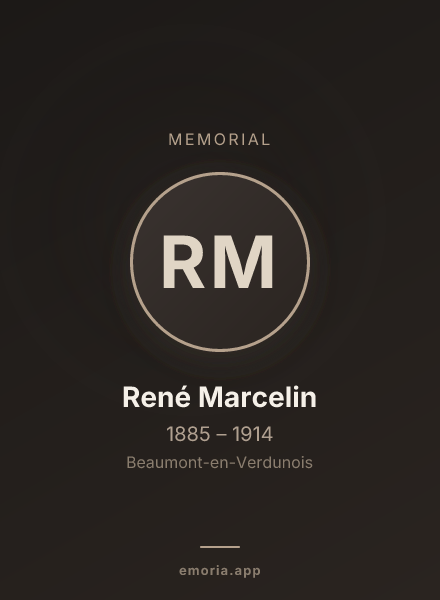 Memorial portrait of René Marcelin