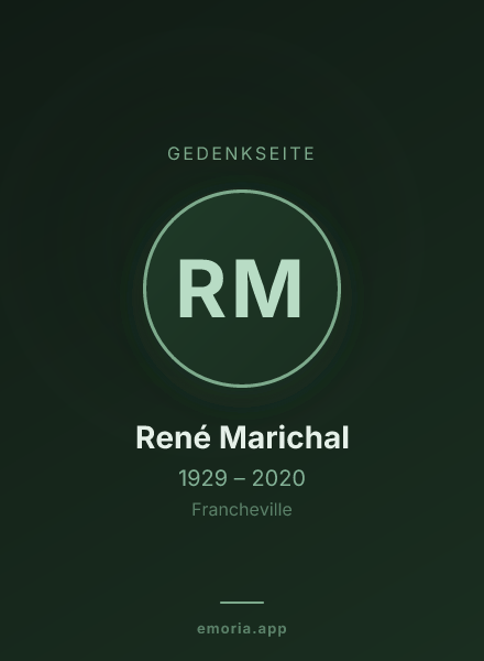 Gedenkportrait von René Marichal