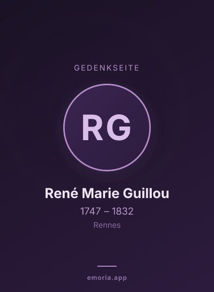Gedenkportrait von René Marie Guillou