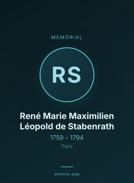Memorial portrait of René Marie Maximilien Léopold de Stabenrath