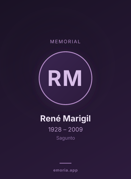 Memorial portrait of René Marigil