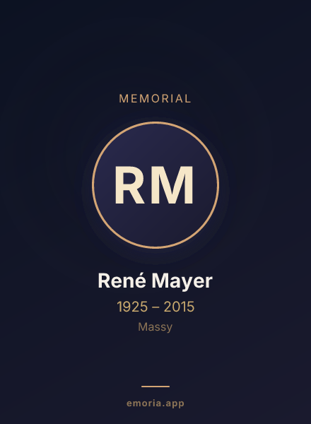 Memorial portrait of René Mayer