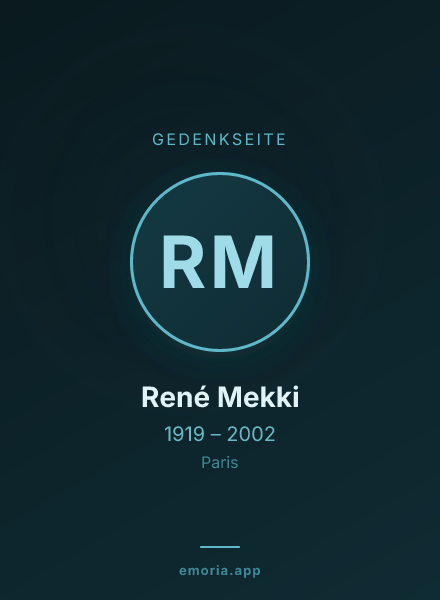 Gedenkportrait von René Mekki