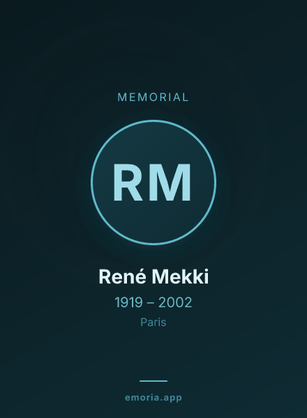 Memorial portrait of René Mekki
