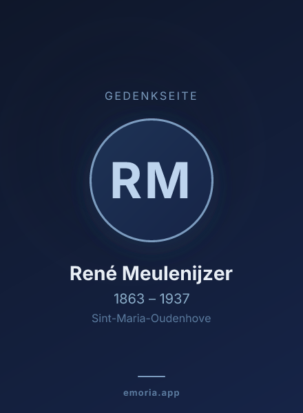 Gedenkportrait von René Meulenijzer
