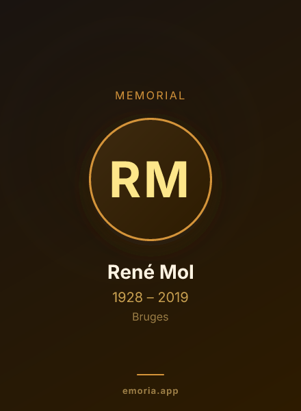 Memorial portrait of René Mol
