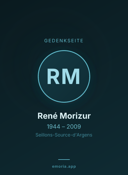 Gedenkportrait von René Morizur