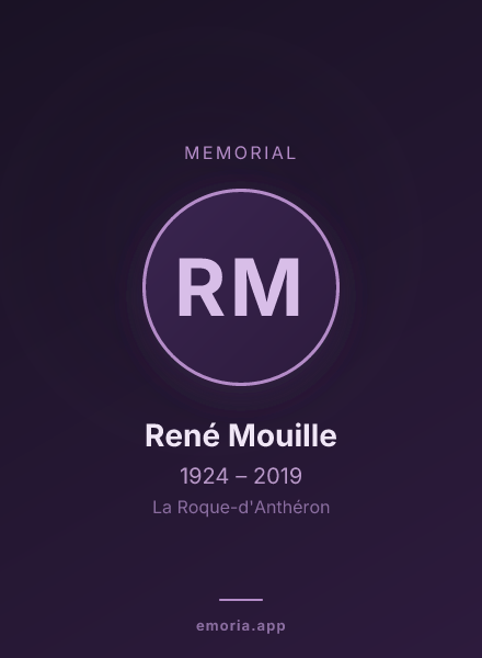 Memorial portrait of René Mouille