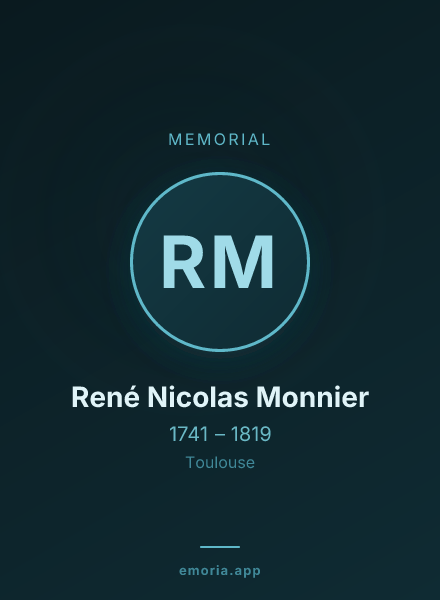 Memorial portrait of René Nicolas Monnier