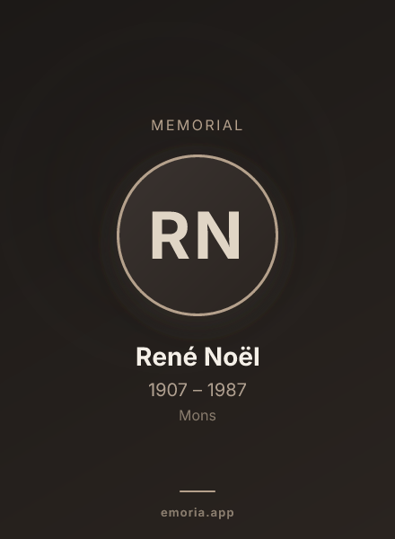 Memorial portrait of René Noël