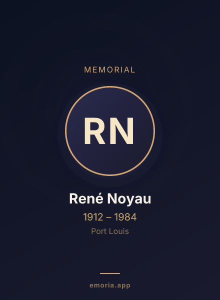 Memorial portrait of René Noyau