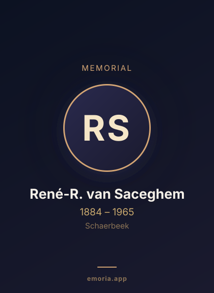 Memorial portrait of René-R. van Saceghem