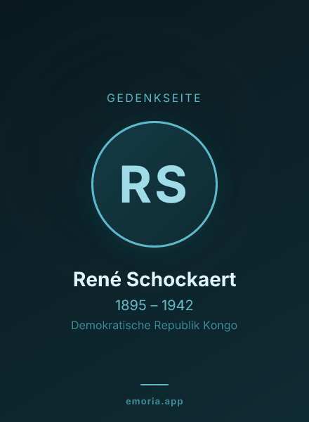Gedenkportrait von René Schockaert