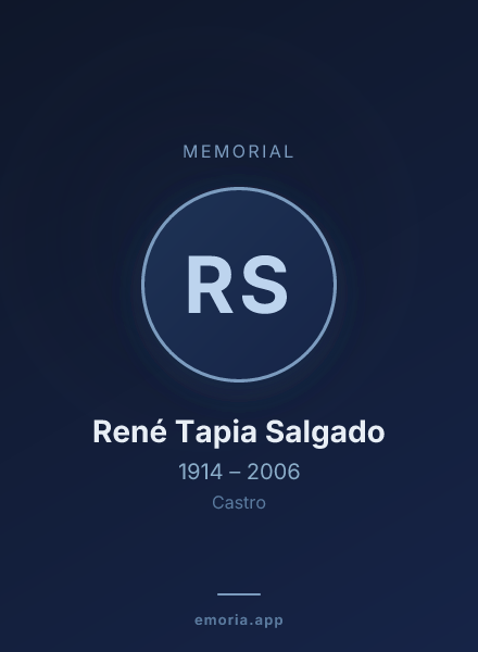 Memorial portrait of René Tapia Salgado