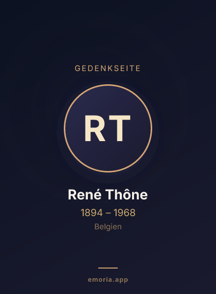 Gedenkportrait von René Thône