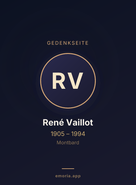 Gedenkportrait von René Vaillot