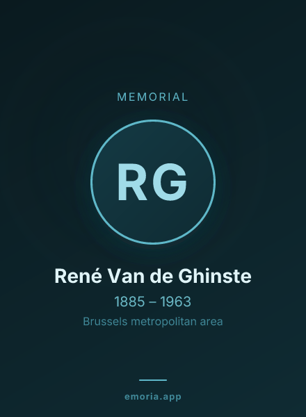 Memorial portrait of René Van de Ghinste