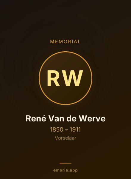 Memorial portrait of René Van de Werve