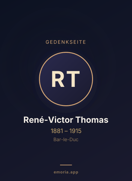 Gedenkportrait von René-Victor Thomas
